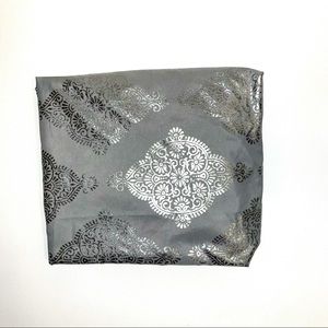 Silver Platinum Grey Shower Curtain Shimmery